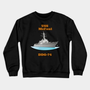 Mc Faul DDG-74 Destroyer Ship Crewneck Sweatshirt